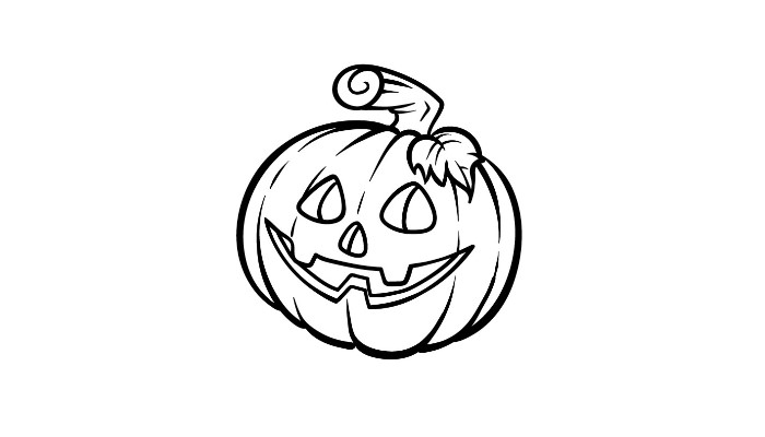 How to draw a Jack-O-Lantern